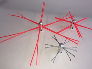 RO23 Missile Whip "Scratcher" with 1/8" steel cable infill, 10" diameter